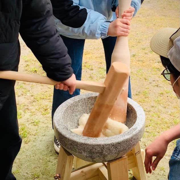 餅つき体験