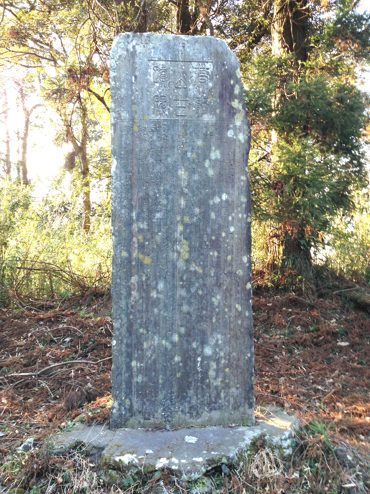高藤山石碑