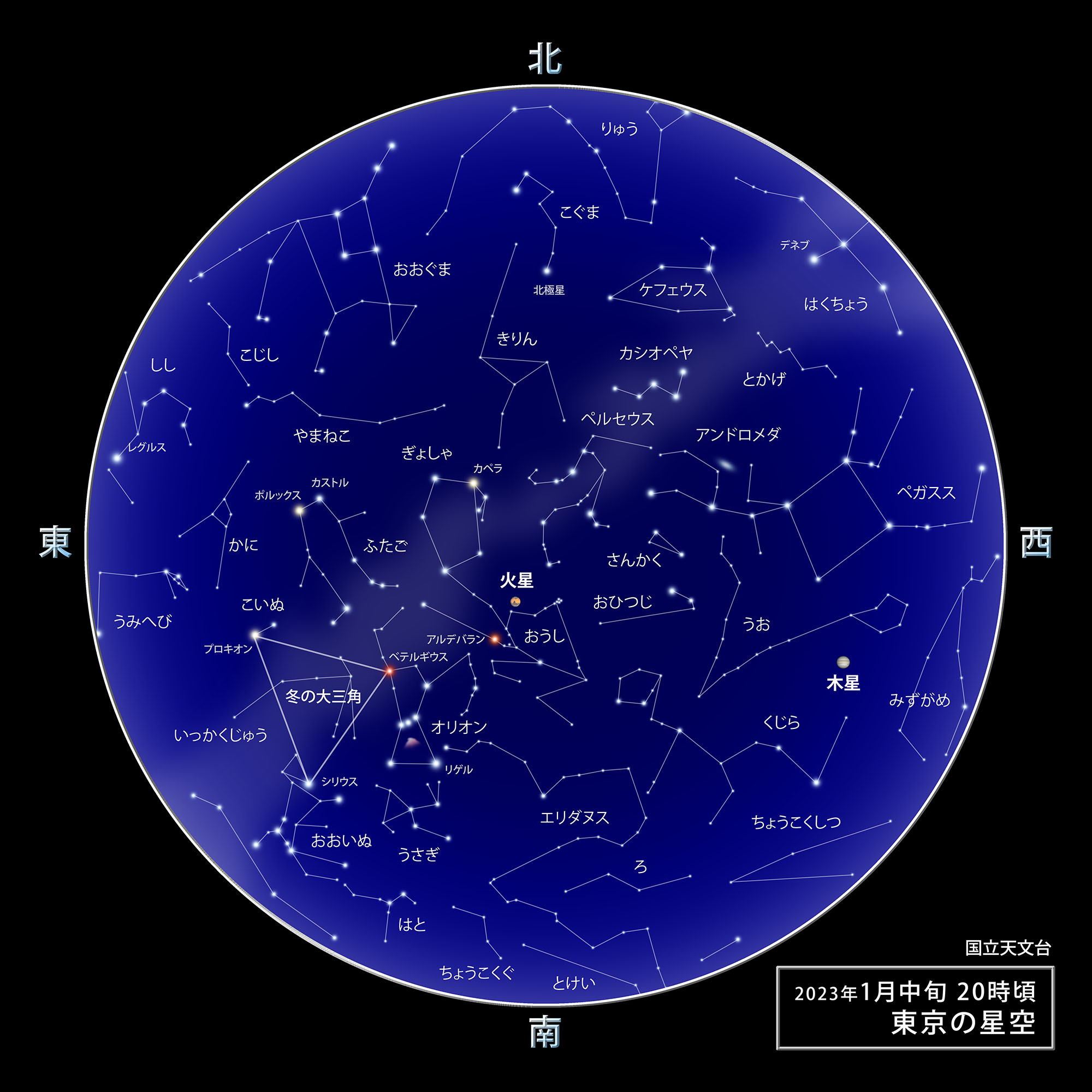 1月星空