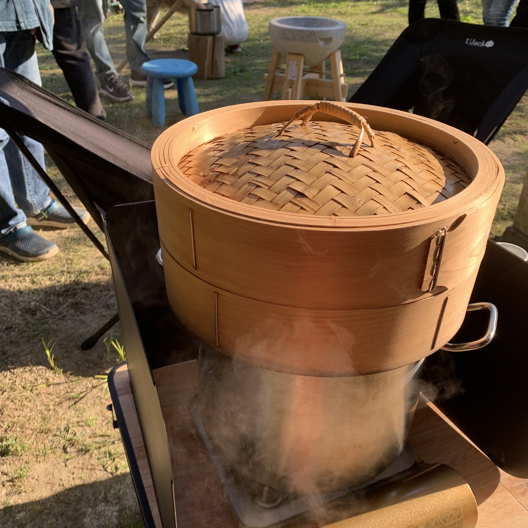 餅つき体験 岩井ファーム